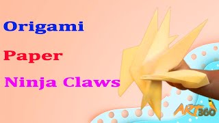 How To Make Origami Paper Ninja Claws? | Easy Tutorial Step By Step | Paper Craft | Art360