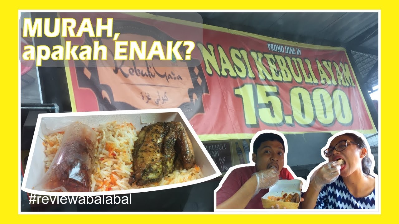 Nasi Kebuli Murah 15 Ribu - Nasi Kebuli Gaza | Review Makanan - YouTube