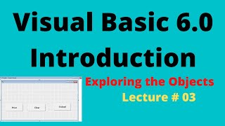 Lecture # 03 Visual Basic 6.0 Practicing 2 Examples