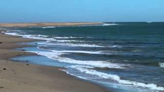 Walking Along Walvis Bay in Namibia