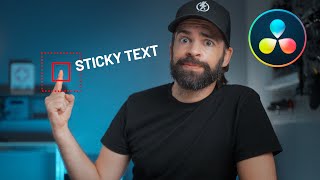 How to STICK TEXT to a Moving Object FAST! | DaVinci Resolve 18 Tracking Tutorial