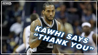 Kawhi Leonard says "THANK YOU" to Spurs, fans