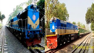 Speedy Bangladeshi Ekota vs Kurigram Express Train Moving Fast । একতা বনাম কুড়িগ্রাম এক্সপ্রেস