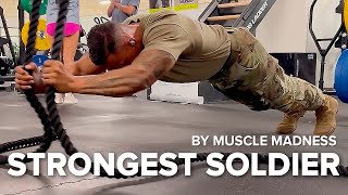STRONGEST Soldier in Army Gym - Diamond Ott | Muscle Madness