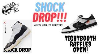 GRATITUDE 11 SHOCK DROP!! ALSO WE GOT TIGHTBOOTH SB RAFFLES OPEN AND SNKRS DROP!