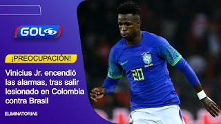 Lesión de Vinicius Jr. en Colombia vs. Brasil - Eliminatorias Sudamericanas