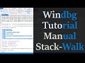 Windbg Manual Stack Walk Tutorial (Reconstruct stack using WinDBG)