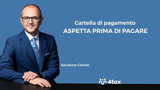 Cartella di pagamento aspetta prima di pagare