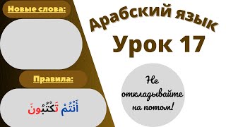 Начните сейчас! Арабский язык для начинающих. Урок 17