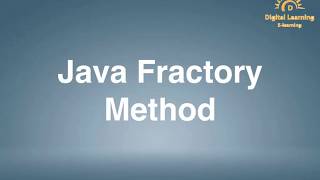 75 Java Factory Method | Online Training Download app from below link