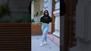 Girls photoshoot idea || stylish pose jeans top | my_clicks  #pose  #photoposes