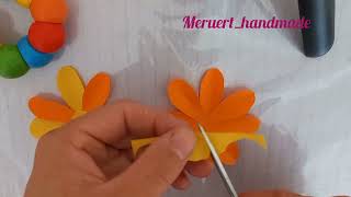 Қағаздан гүл жасау. Цветы из бумаги. Very Easy Paper Flower Craft.