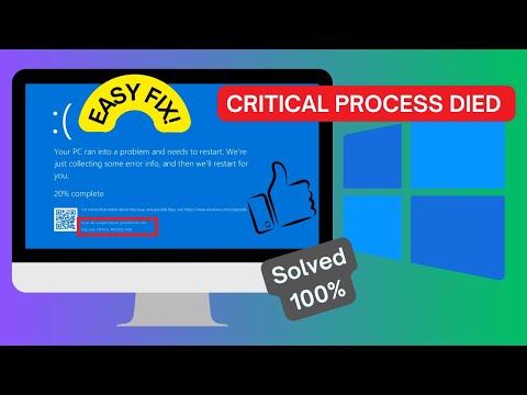 How to Fix Critical Process Died Blue Screen Error Windows 10/11