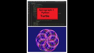 Python Turtle Tutorial | Circle Spirograph | Spirograph #1