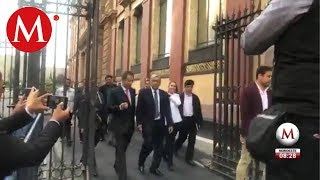 AMLO sorprende y camina por Centro Histórico para dar inicio al ciclo escolar