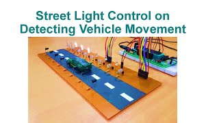 Street Light Control on Detecting Vehicle Movement || Code & Circuit || Proteus Simulation