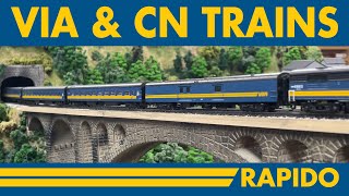 VIA and CN N Scale Passenger Sets!