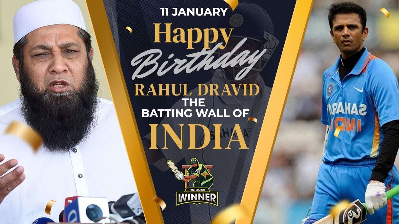 Tribute To Rahul Dravid | The Batting Wall Of India | Inzamam Ul Haq ...