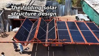 Innovative Solar Power Plant Design | Solar panel structure design