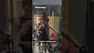 Trasformasi kurus jadi gemuk #gym #fitness #trasformation #bulking #shoulder #shorts