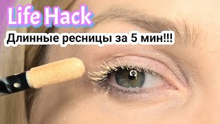 Длинные ресницы за 5 минут!!! Лайфхак/ Life Hack #SilenaSway_Силена Вселенная