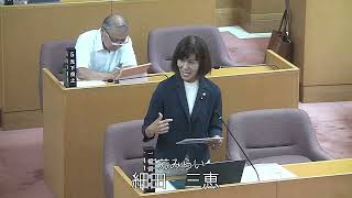 令和5年第5回三芳町議会定例会第3号-3（8月31日）一般質問　細田三恵議員