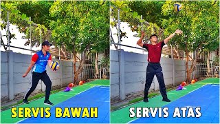 Video Pembelajaran PJOK SD - SMP - SMA | Servis Bawah dan Servis Atas Permainan Bola Voli