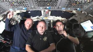 Kelly, Fincke and Chamitoff Chat from Space