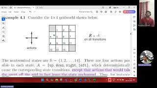 Reinforcement Learning basics- Policy Iteration : 4X4 grid world from Sutton & Barto