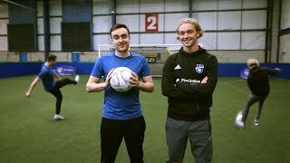 SHOOTING CHALLENGES VS EVERTON WONDERKID TOM DAVIES!!!