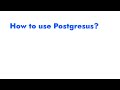 How to backup PostgreSQL using Postgresus?