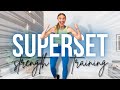 40-minute Upper Body & Abs SUPERSET Strength Training