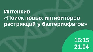 Интенсив «Поиск новых ингибиторов рестрикций у бактериофагов»