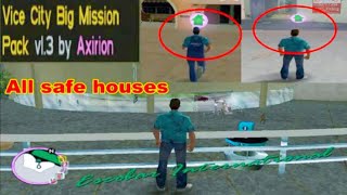Top safe houses&properties(assets)in GTA Vice City big mission pack ￨how to save game in save button