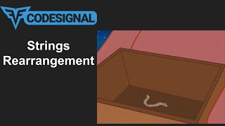"Strings Rearrangement" - Codesignal #33 - JAVA Solution