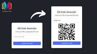 How to create QR Code Generator using HTML CSS & JS || QR Code Generator in JavaScript