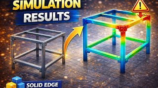 “Structural Simulation in Solid Edge | Results Explained (Beginner Friendly)”