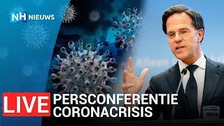 LIVE 🔴 Persconferentie Rutte en De Jonge over coronamaatregelen