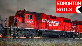 CP Yard Switching w/ Dual Flags GP38-2 and Great EMD 645 Diesel Sound!