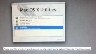 How to restore a Time Machine backup on an OSX Hard Drive