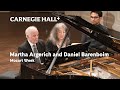 Mozart’s Sonata for Two Pianos in D Major: Martha Argerich and Daniel Barenboim | Carnegie Hall+