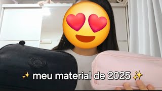 mostrando meu material de 2025 /vlog