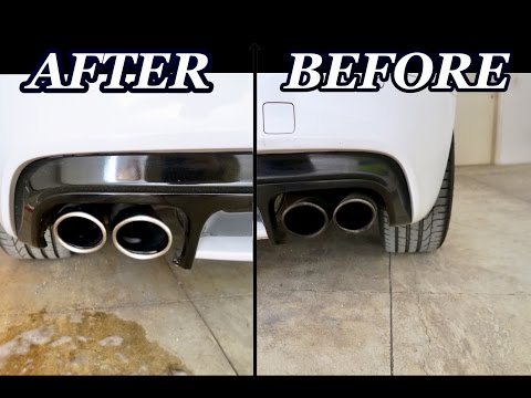 How To Clean Exhaust Tips in 30 Seconds With Cheap Household Cleaners!! How To Clean Exhaust Tips in 30 Seconds With Cheap Household Cleaners!!