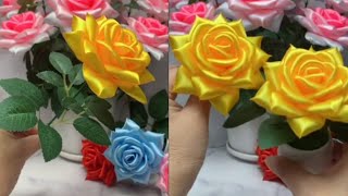 🌟 Make Perfect Satin Ribbon Flowers Effortlessly – Start Crafting Today! 🌟