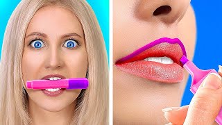 COOL MAKEUP HACKS THAT ACTUALLY WORK! || Beauty Tips And Style Ideas by 123 Go! GOLD