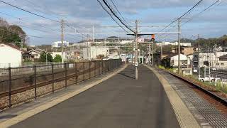 JR西日本　山陽本線大門駅　快速サンライナー福山行　通過