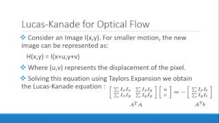 Optical-Flow using Lucas Kanade for Motion Tracking