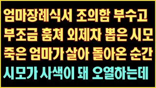 [반전 실화사연] 엄마장례식서 조의함 부수고 부조금 훔쳐 외제차뽑은 시모 죽은 엄마가 살아돌아온 순간 시모가 사색이돼 오열하는데|사연읽어주는|라디오드라마|연속극|커피엔톡|라디오사연