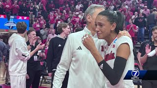 Nebraska volleyball's Harper Murray shares her thoughts on John Cook's retirement