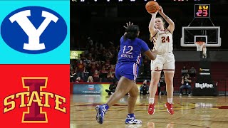 Iowa State Vs BYU Cougars Game Highlights Women's College Basketball Jan 22, 2025 | NCAAW TODAY